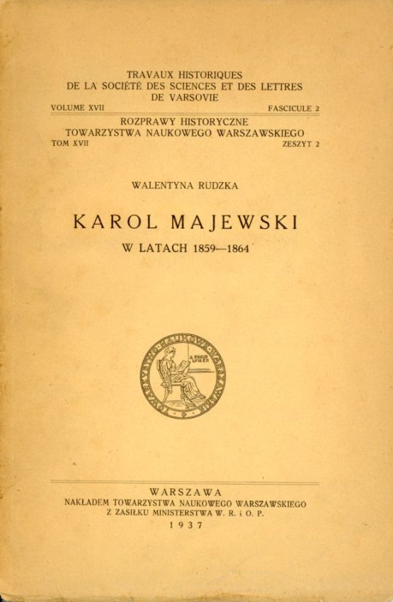 Okładka książki KAROL MAJEWSKI W LATACH 1859-1864