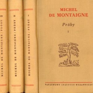 okładki książek PRÓBY Montaigne