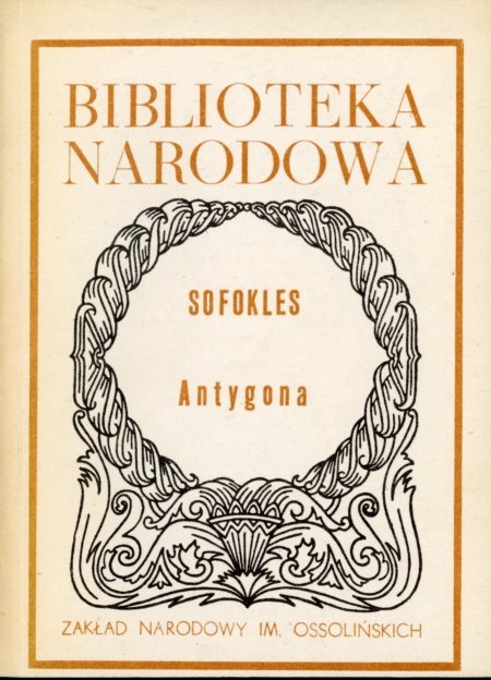 okładka książki ANTYGONA Sofoklesa; seria BN