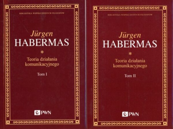 okładki książki TEORIA DZIAŁANIA KOMUNIKACYJNEGO Habermasa