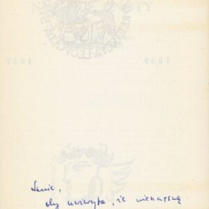 autograf Jacka Trznadla w książce NIEDOLE CNOTY Sade'a