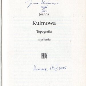 Joanna Kulmowa - autograf