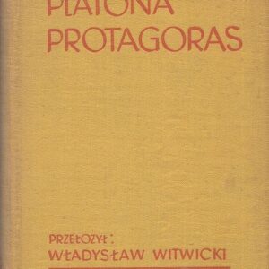 Okładka książki PROTAGORAS Platona