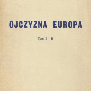 Okładka książki OJCZYZNA EUROPA