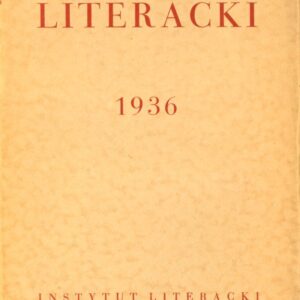 okładka publikacji ROCZNIK LITERACKI ZA ROK 1936
