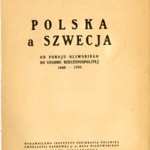 strona tytułowa książki POLSKA A SZWECJA