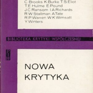 okładka książki NOWA KRYTYKA. ANTOLOGIA