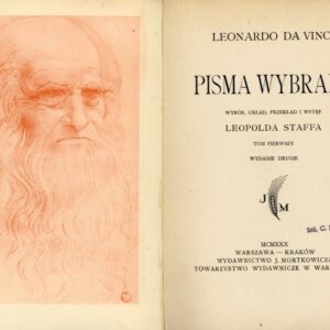 strona tytułowa książki PISMA WYBRANE Leonarda da Vinci