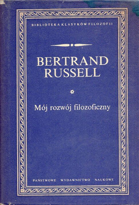 Okładka książki MÓJ ROZWÓJ FILOZOFICZNY Russella w serii BKF