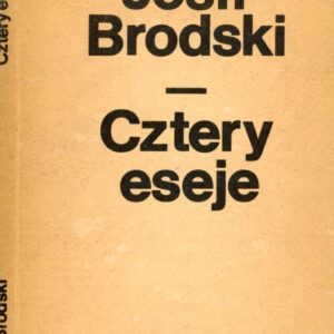 Okładka książki CZTERY ESEJE Brodskiego; proj. Jan Bokiewicz