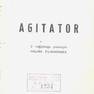 strona tytułowa książki AGITATOR