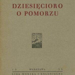 Okładka książki DZIESIĘCIORO O POMORZU Warszawa 1933