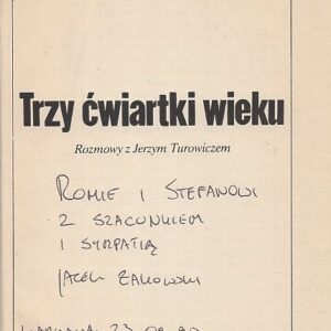 autograf Jacka Żakowskiego