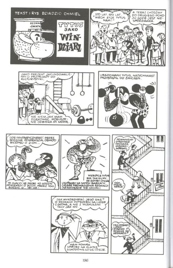 przykładowa strona z komiksu TYTUS, ROMEK I A'TOMEK. KSIĘGA ZERO