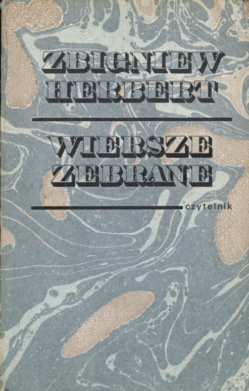 Okładka książki WIERSZE ZEBRANE Zbigniewa HErberta