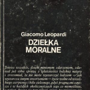 okładka książki DZIEŁKA MORALNE Leopardiego