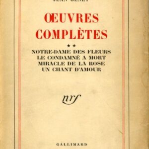 Jean Genet OEUVRES COMPLETES (1953) - okładka książki