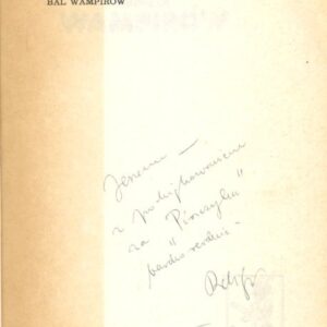 autograf Ryszarda Marka Grońskiego w książce BAL WAMPIRÓW