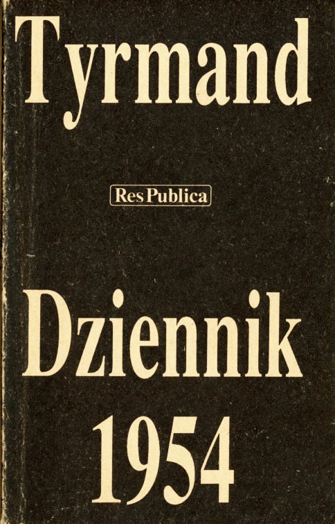 Okładka książki DZIENNIK 1954 Tyrmanda