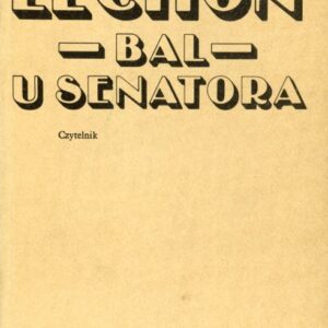 okładka książki BAL U SENATORA Lechonia; proj. Jan Bokiewicz