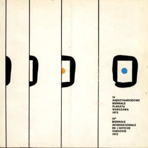 okładka katalogu IV MIĘDZYNARODOWE BIENNALE PLAKATU. WARSZAWA 1972