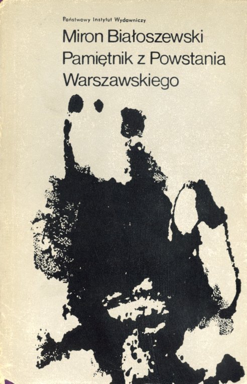 okładka książki Białoszewskiego PAMIĘTNIK Z POWSTANIA WARSZAWSKIEGO; proj. Jan Bokiewicz