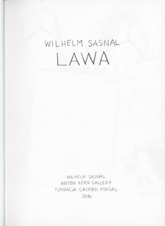 strona tytułowa komiksu Wilhelma Sasnala pt. LAWA