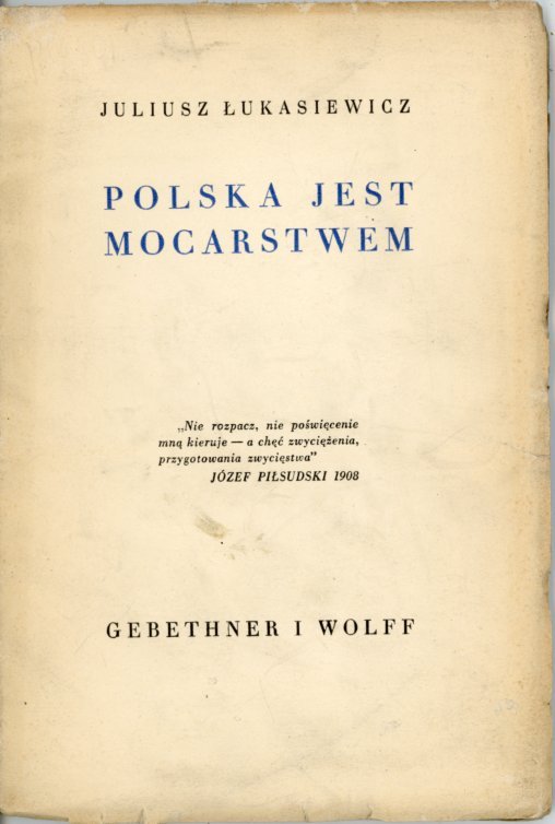 okładka książki POLSKA JEST MOCARSTWEM