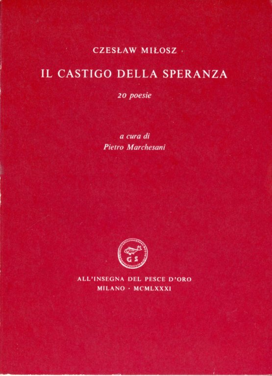 okładka książki IL CASTIGO DELLA SPERANZA