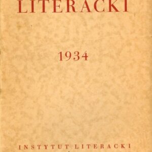 okładka publikacji ROCZNIK LITERACKI ZA ROK 1934