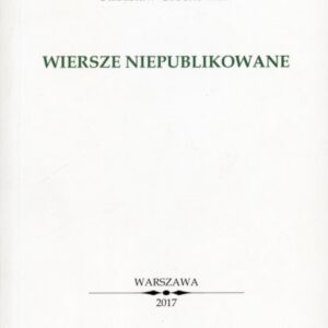 Okładka książki WIERSZE NIEPUBLIKOWANE Grochowiaka
