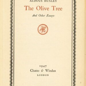 strona tytułowa książki THE OLIVE TREE AND OTHER ESSAYS