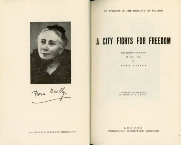 strona tytułowa książki A CITY FIGHTS FOR FREEDOM