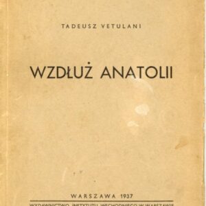 okładka książki Vetulaniego WZDŁUŻ ANATOLII