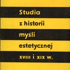 okładka książki STUDIA Z HISTORII MYŚLI ESTETYCZNEJ XVIII I XIX WIEKU Morawskiego