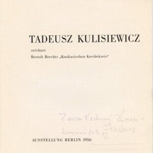 autograf w katalogu TADEUSZ KULISIEWICZ (1956)