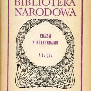 okładka książki ADAGIA Erazma z Rotterdamu