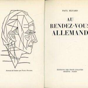 strona tytułowa i frontyspis książki AU RENDEZ-VOUS ALLEMAND