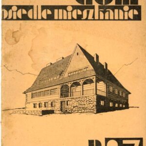 okładka pisma DOM OSIEDLE MIESZKANIE nr 7 z 1930