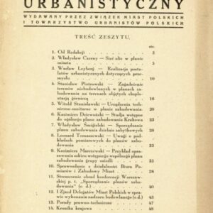okładka BIULETYN URBANISTYCZNY 1936/3